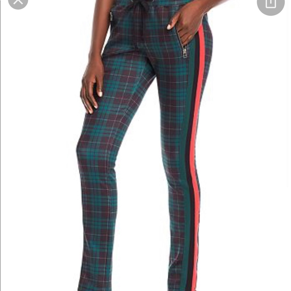 Pam and gela cigarette plaid track pants